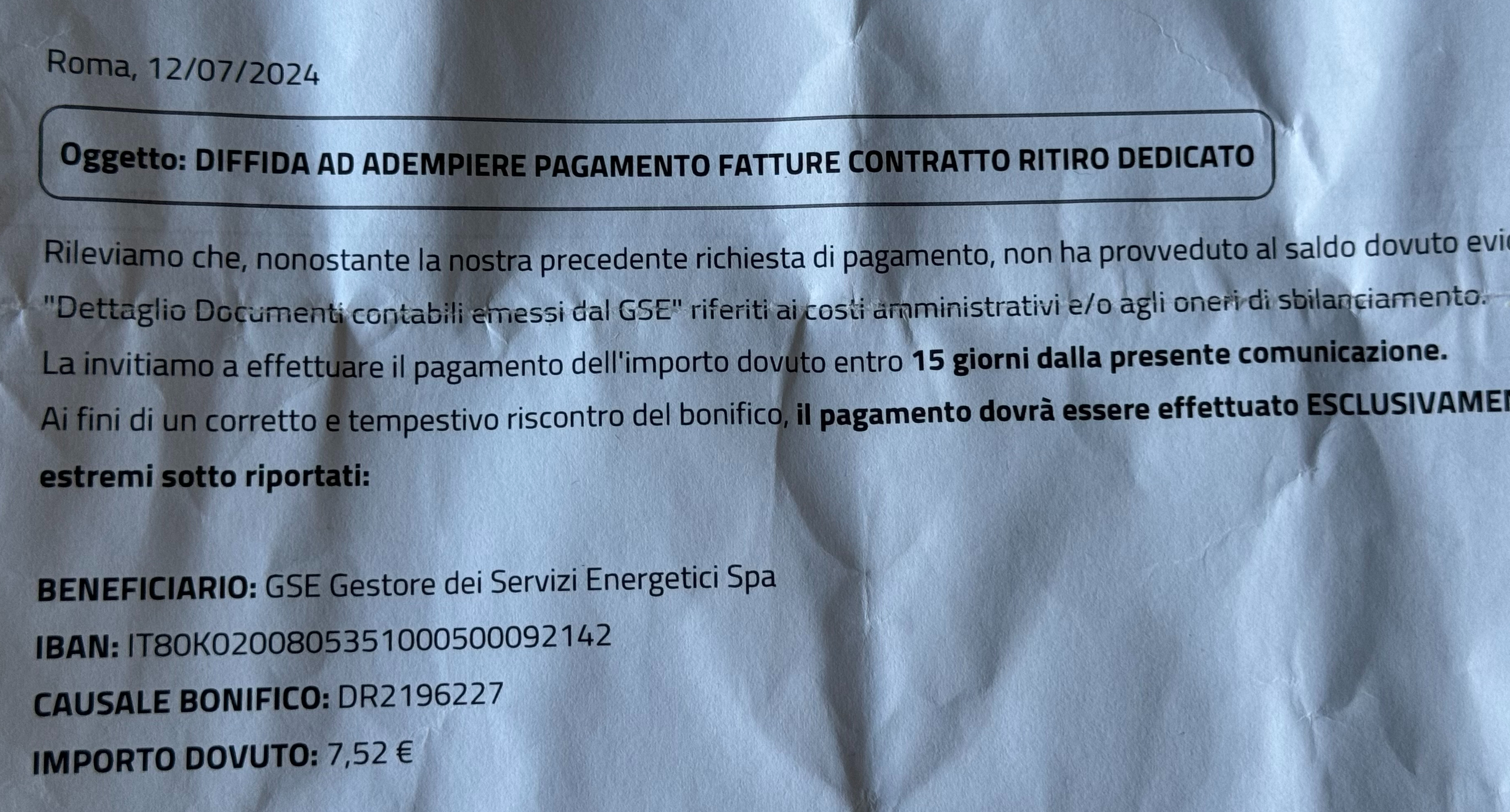 Il ministero delle Finanze: ti diffido a pagare 7,52 euro. E ne spende 7,60 per la raccomandata