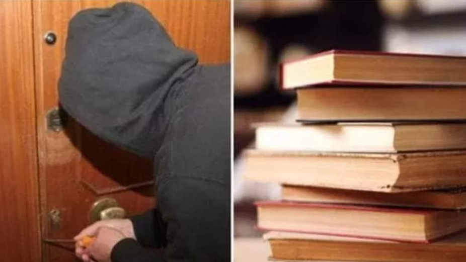 Entra in un attico per svaligiarlo, ma rinuncia per leggere un libro (non ci sono più… i ladri di una volta)