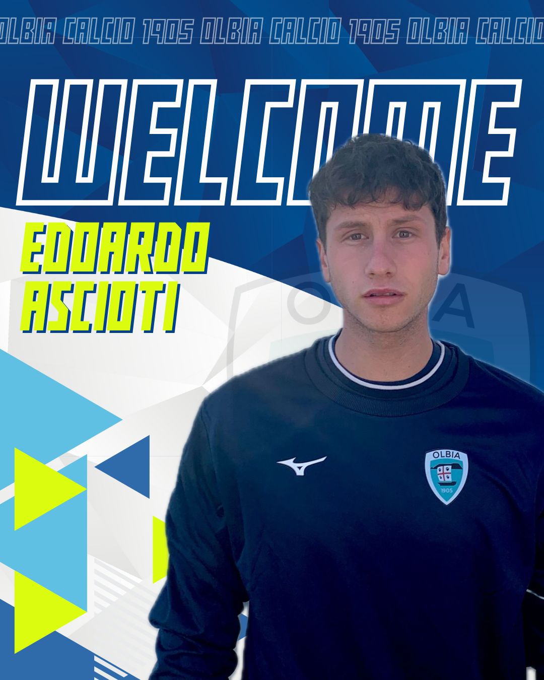 Olbia, un altro acquisto: Edoardo Ascioti (2004), professione portiere