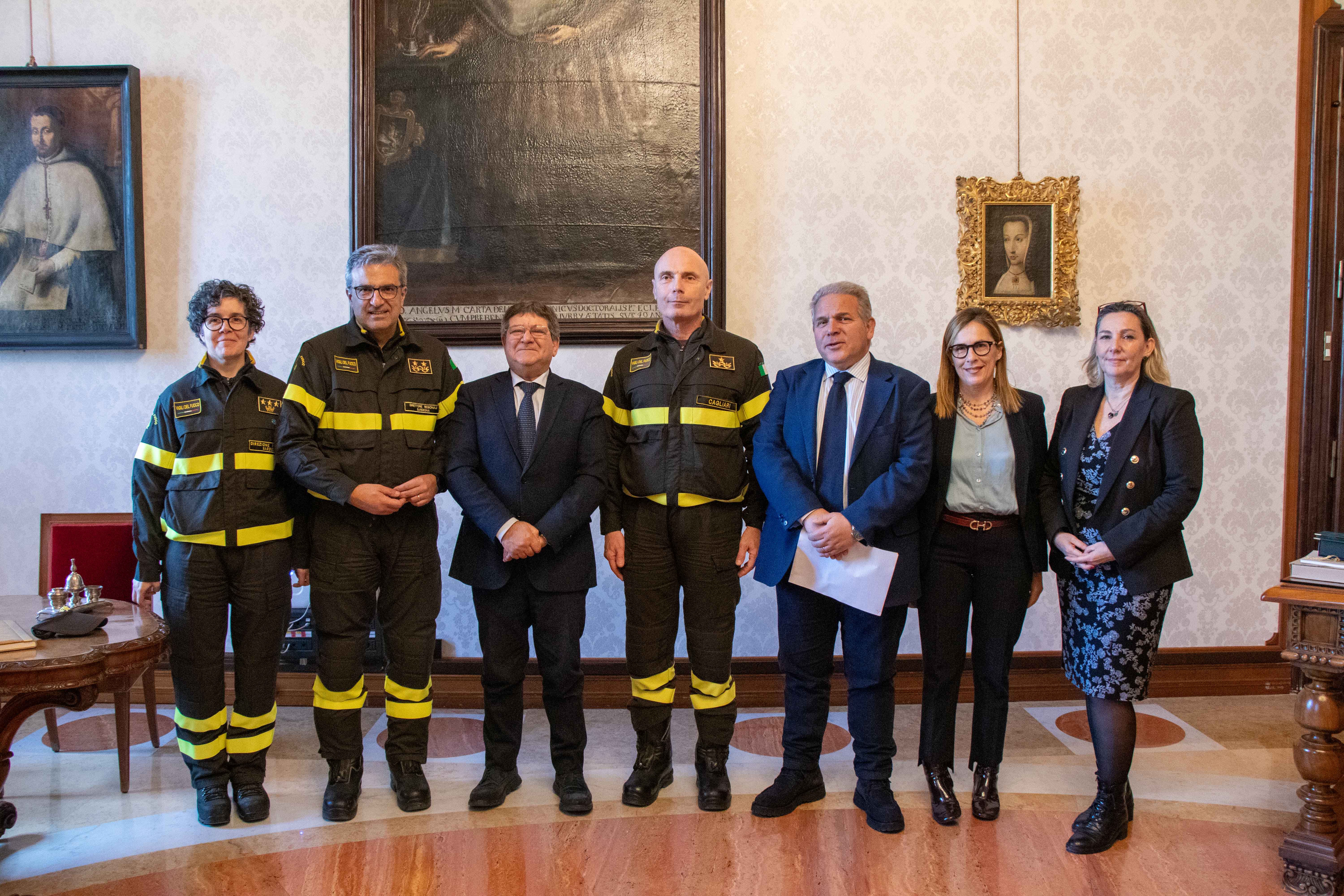 Un accordo quadro tra Vigili del fuoco e università di Cagliari su incendi e rischio idrogeologico
