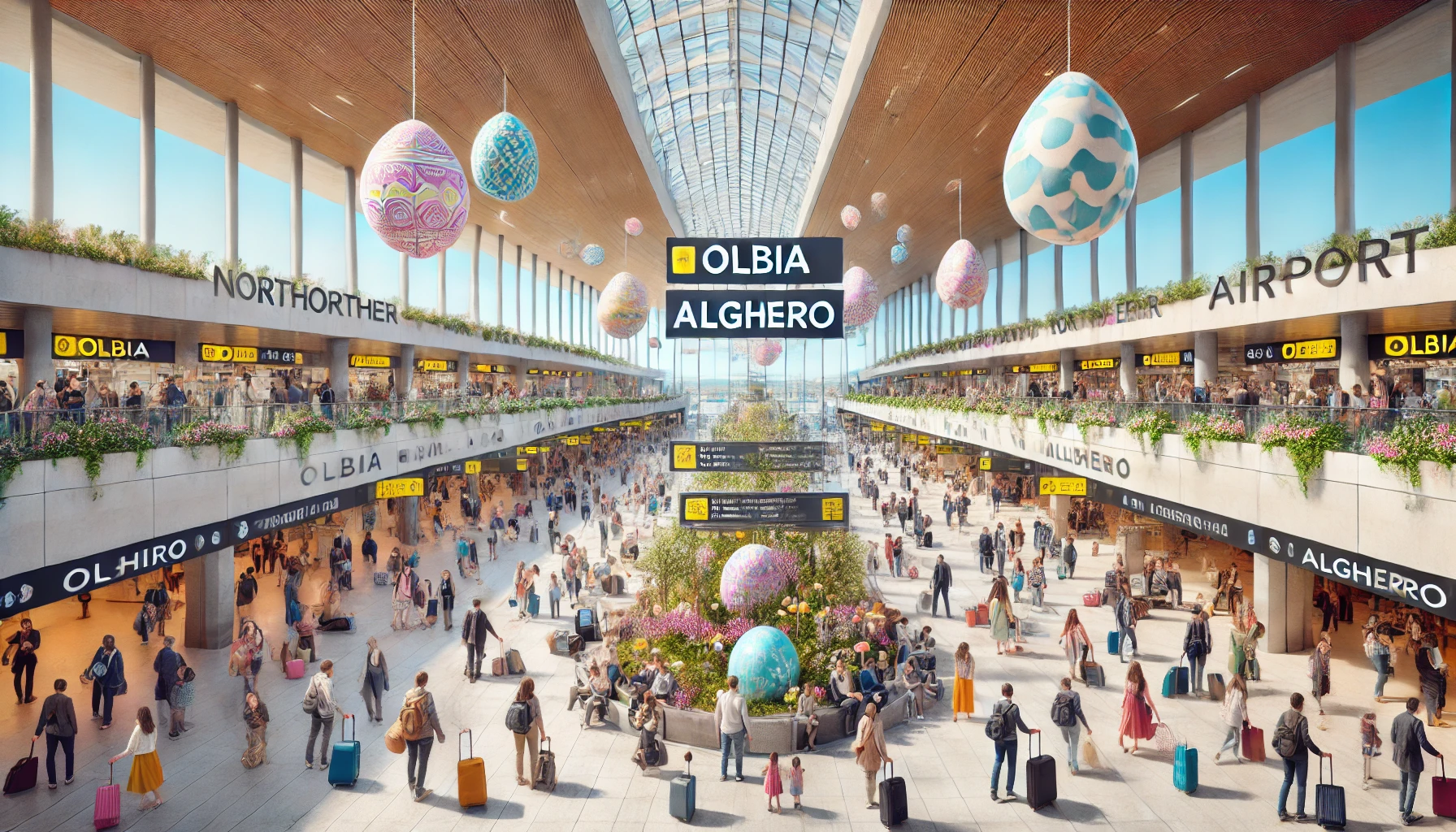 Aeroporti del Nord Sardegna felici come una Pasqua: attesi 94mila passeggeri in sei giorni