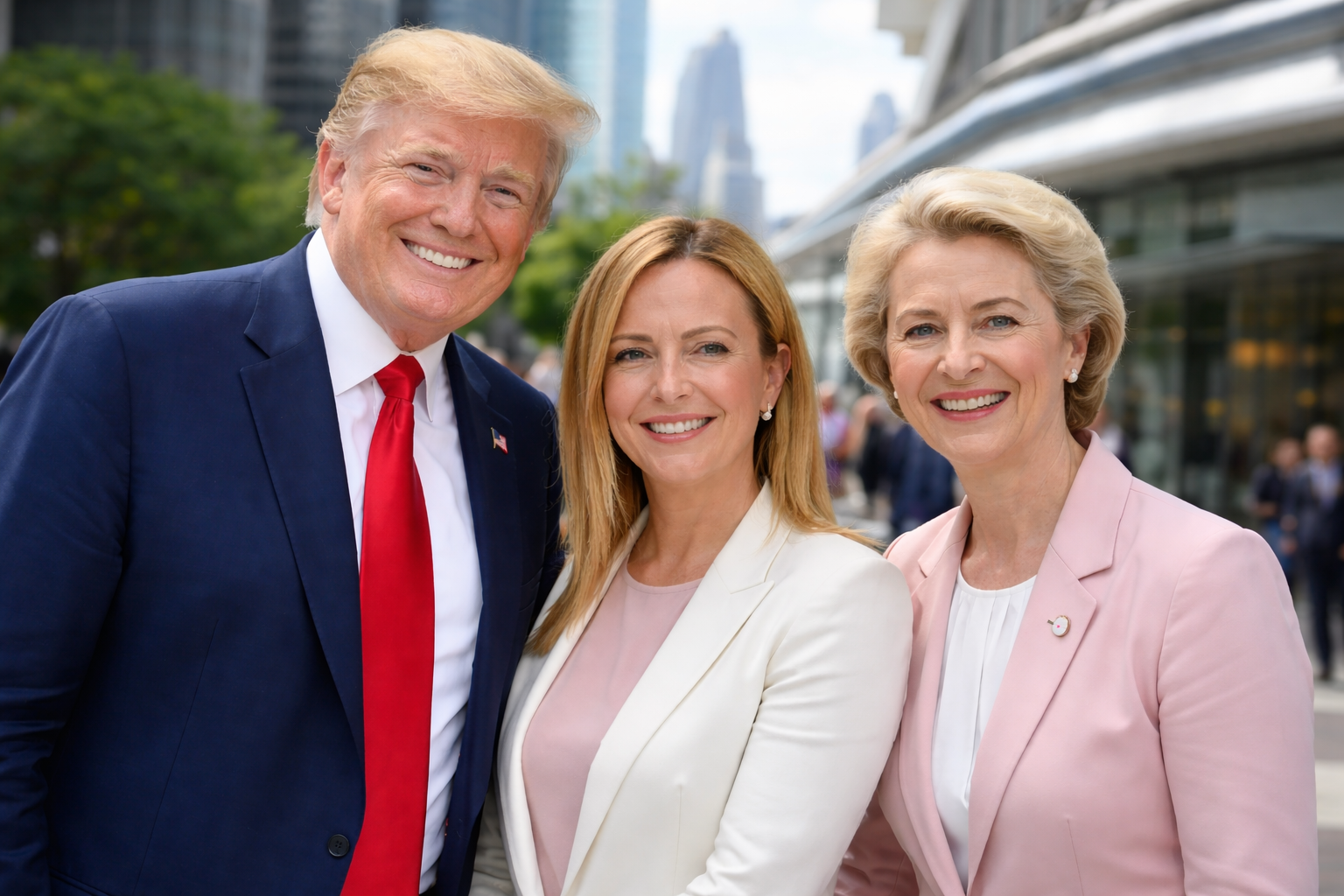 Anche Donald Trump, Giorgia Meloni e Ursula von der Leyen ai festeggiamenti per il “Ventennio nizziano”. Lui ringrazia in gallurese