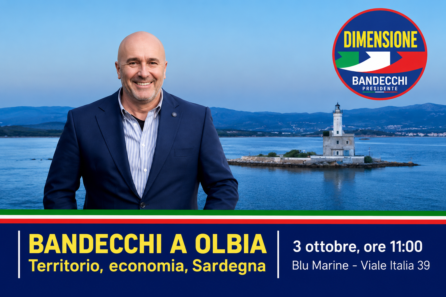 Stefano Bandecchi (e Felleca) a Olbia: sviluppo e futuro della Sardegna al centro del confronto