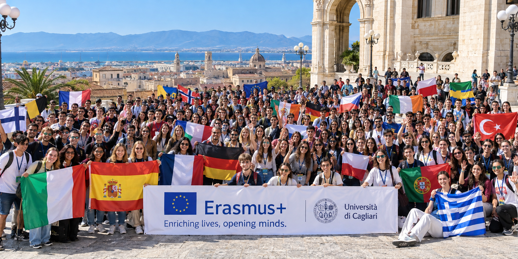 Erasmus, l’università di Cagliari dà il benvenuto a 500 nuovi studenti di 46 nazionalità